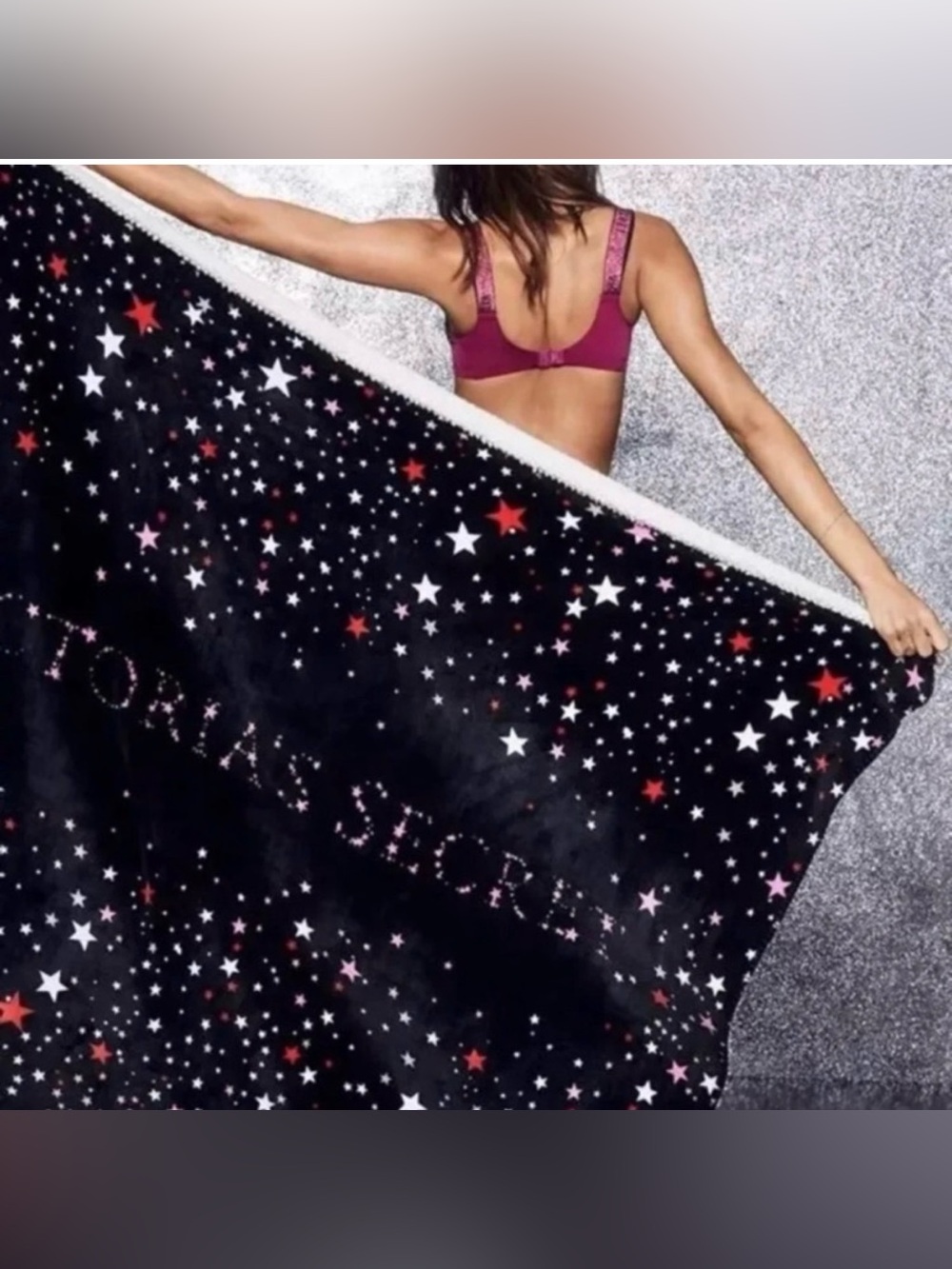 🩷Victoria’s Secret Star Sherpa Blanket🩷